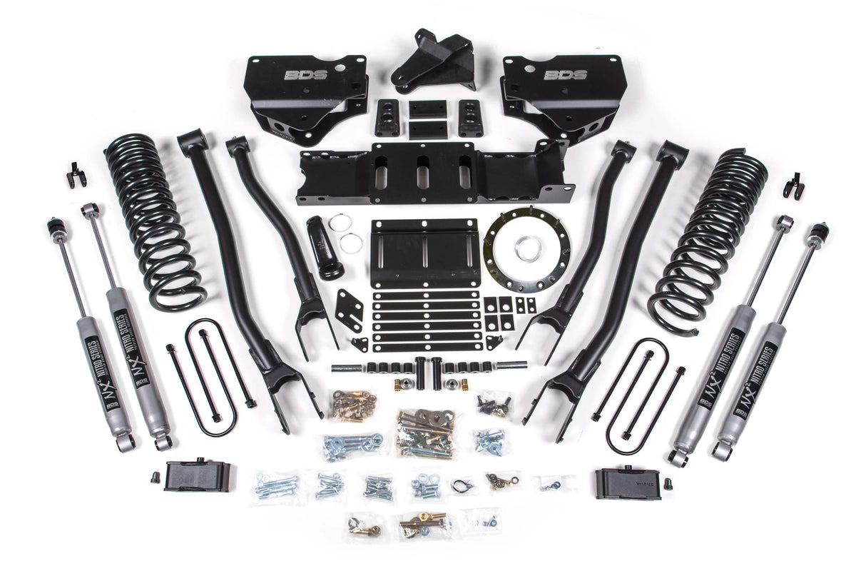4 Inch Lift Kit w/ 4-Link | Ram 3500 (19-24) 4WD | Diesel - 8 Bolt / FOX 2.0 Performance Series