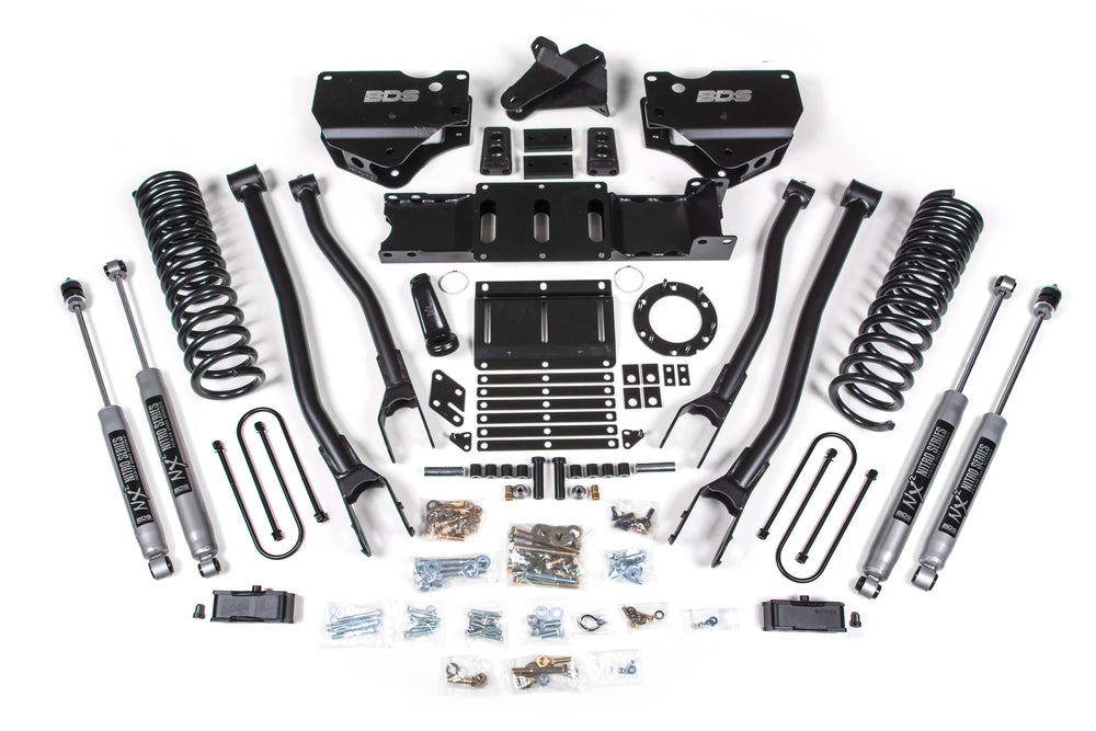 4 Inch Lift Kit w/ 4-Link | Ram 3500 (19-23) 4WD | Gas - Without Factory Rear Overload Leaf / FOX 2.0 Performance Series
