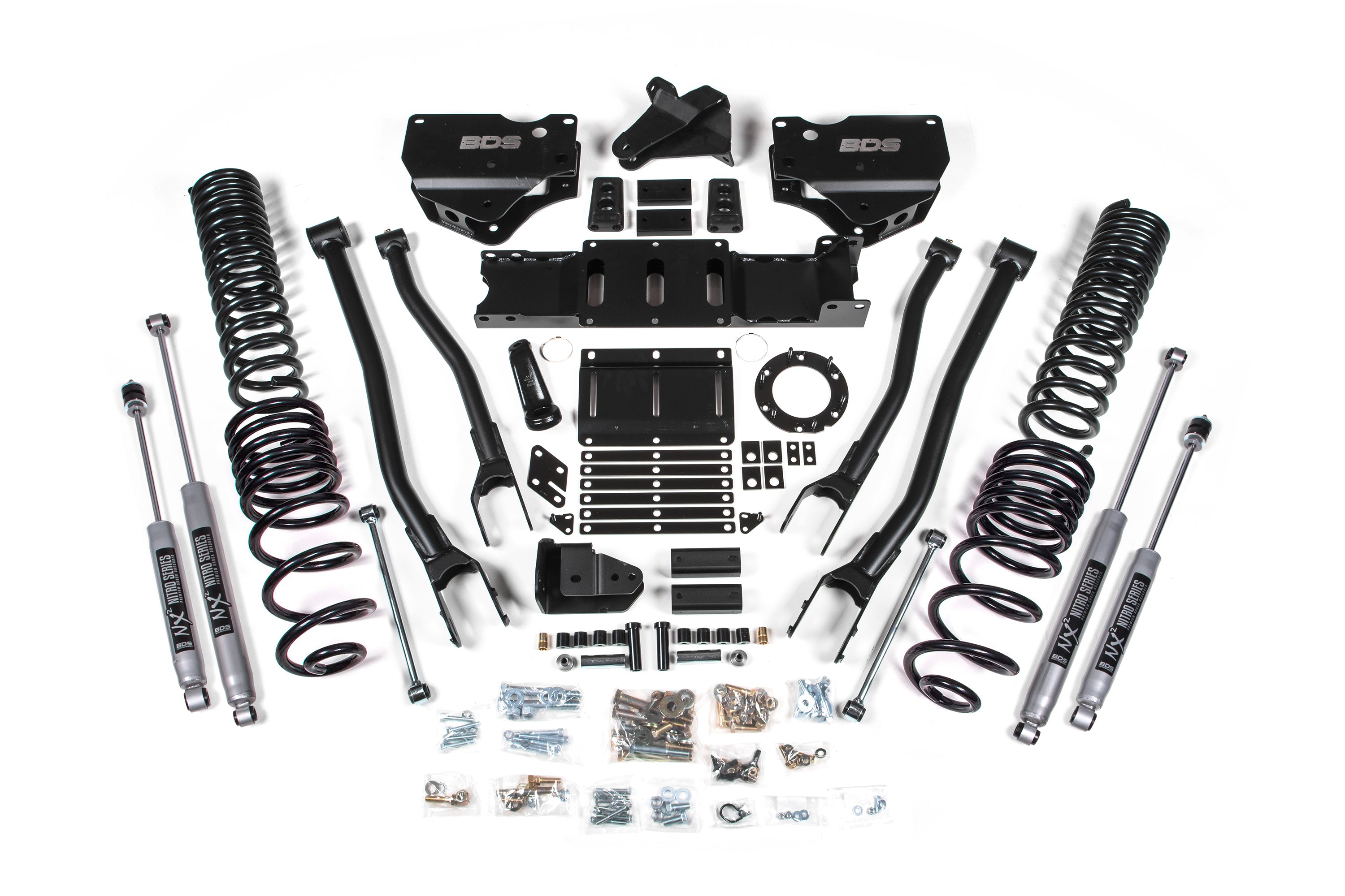 4 Inch Lift Kit w/ 4-Link | Ram 2500 (19-24) 4WD | Diesel - NX2 Nitro Series