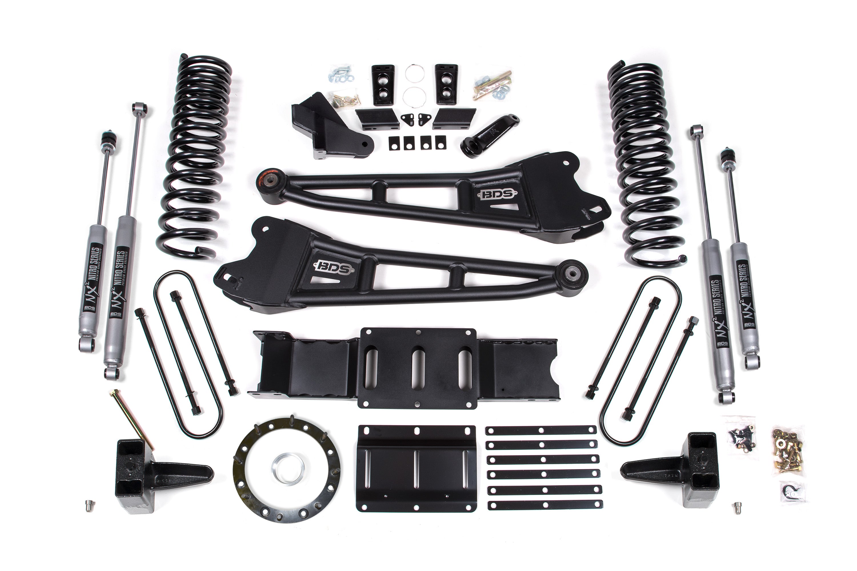 5.5 Inch Lift Kit w/ Radius Arm | Ram 3500 (19-24) 4WD | Gas - With Factory Rear Overload Leaf / FOX 2.0 Performance Series