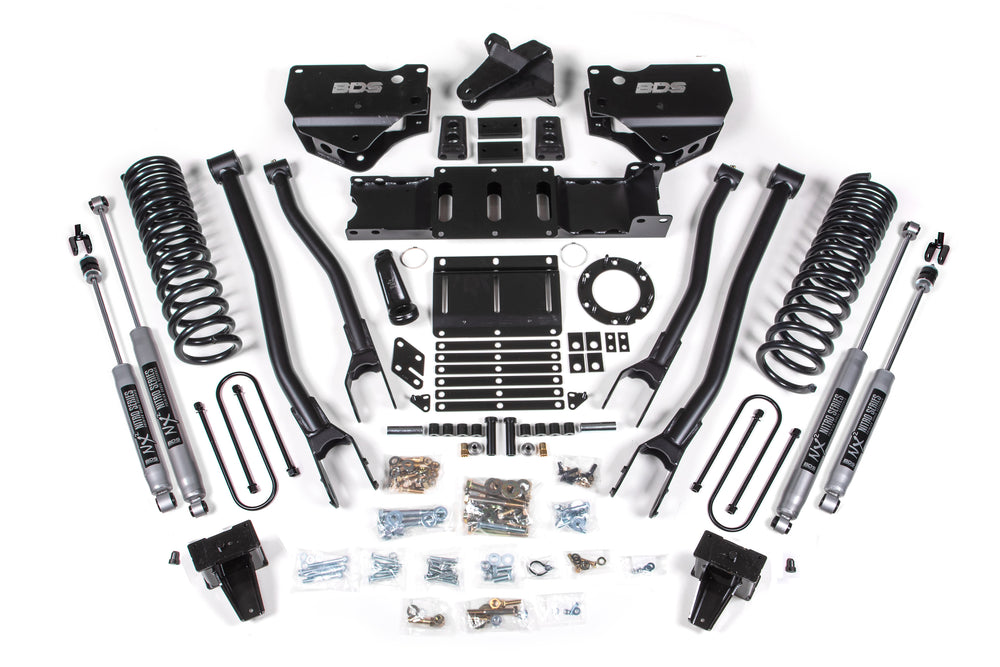 5.5 Inch Lift Kit w/ 4-Link | Ram 3500 (19-24) 4WD | Gas - With Factory Rear Overload Leaf / NX2 Nitro Series