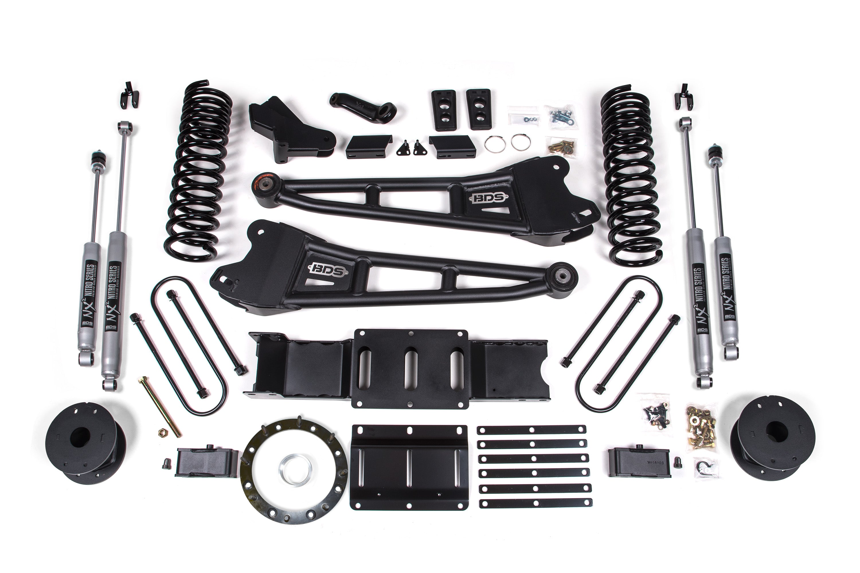 4 Inch Lift Kit w/ Radius Arm | Ram 3500 w/ Rear Air Ride (19-24) 4WD | Diesel - 6 Bolt / NX2 Nitro Series