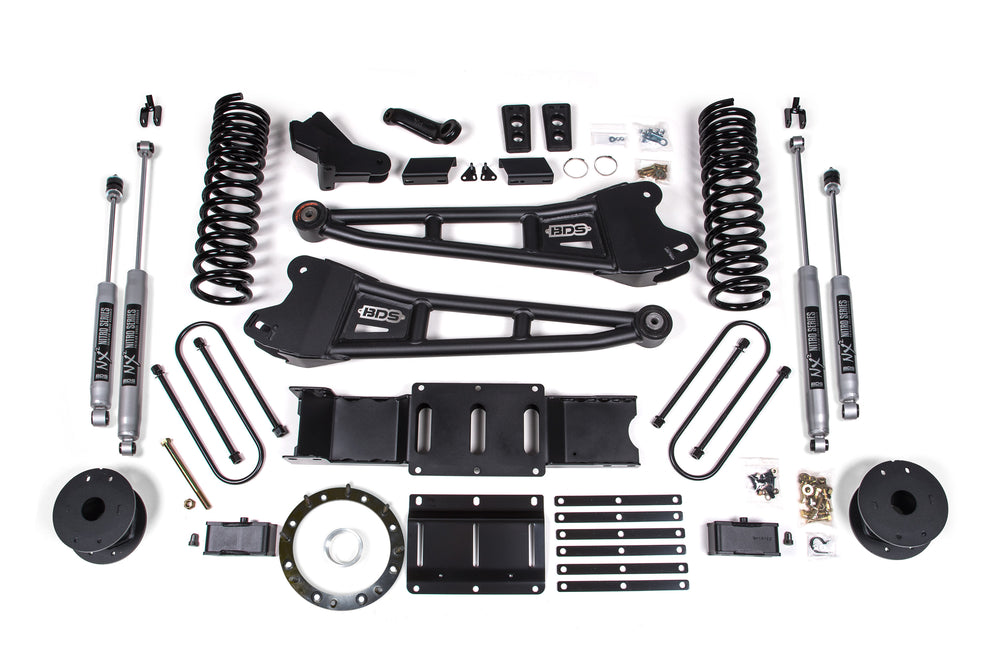 4 Inch Lift Kit w/ Radius Arm | Ram 3500 w/ Rear Air Ride (19-24) 4WD | Diesel - 8 Bolt / FOX 2.0 Performance Series
