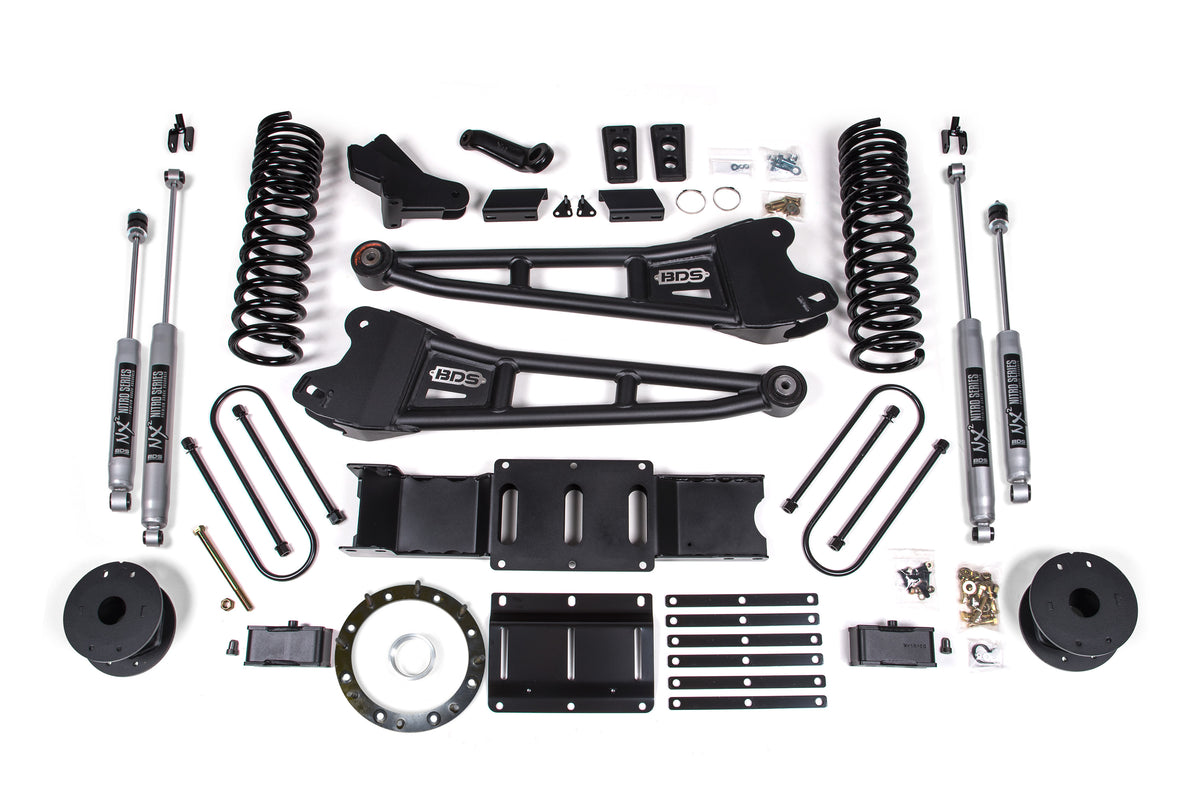 4 Inch Lift Kit w/ Radius Arm | Ram 3500 (19-23) 4WD | Gas - Without Factory Rear Overload Leaf / NX2 Nitro Series