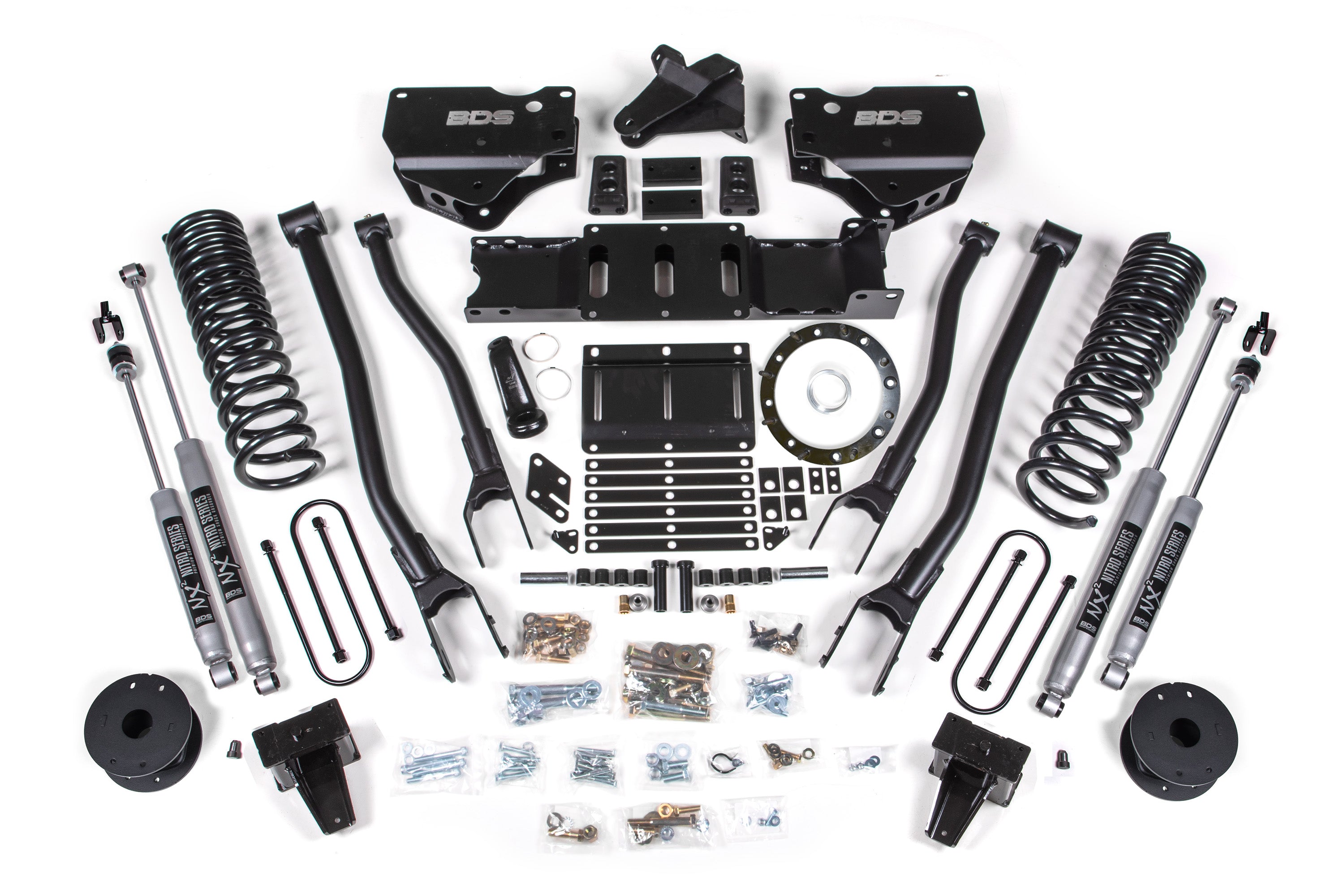 6 Inch Lift Kit w/ 4-Link | Ram 3500 w/ Rear Air Ride (19-24) 4WD | Diesel - 6 Bolt / NX2 Nitro Series
