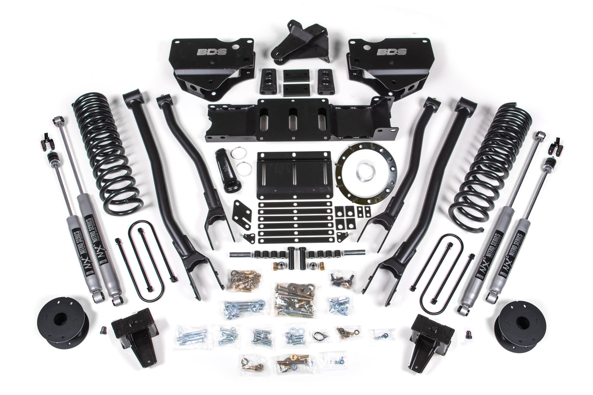 6 Inch Lift Kit w/ 4-Link | Ram 3500 w/ Rear Air Ride (19-24) 4WD | Diesel - 8 Bolt / FOX 2.0 Performance Series