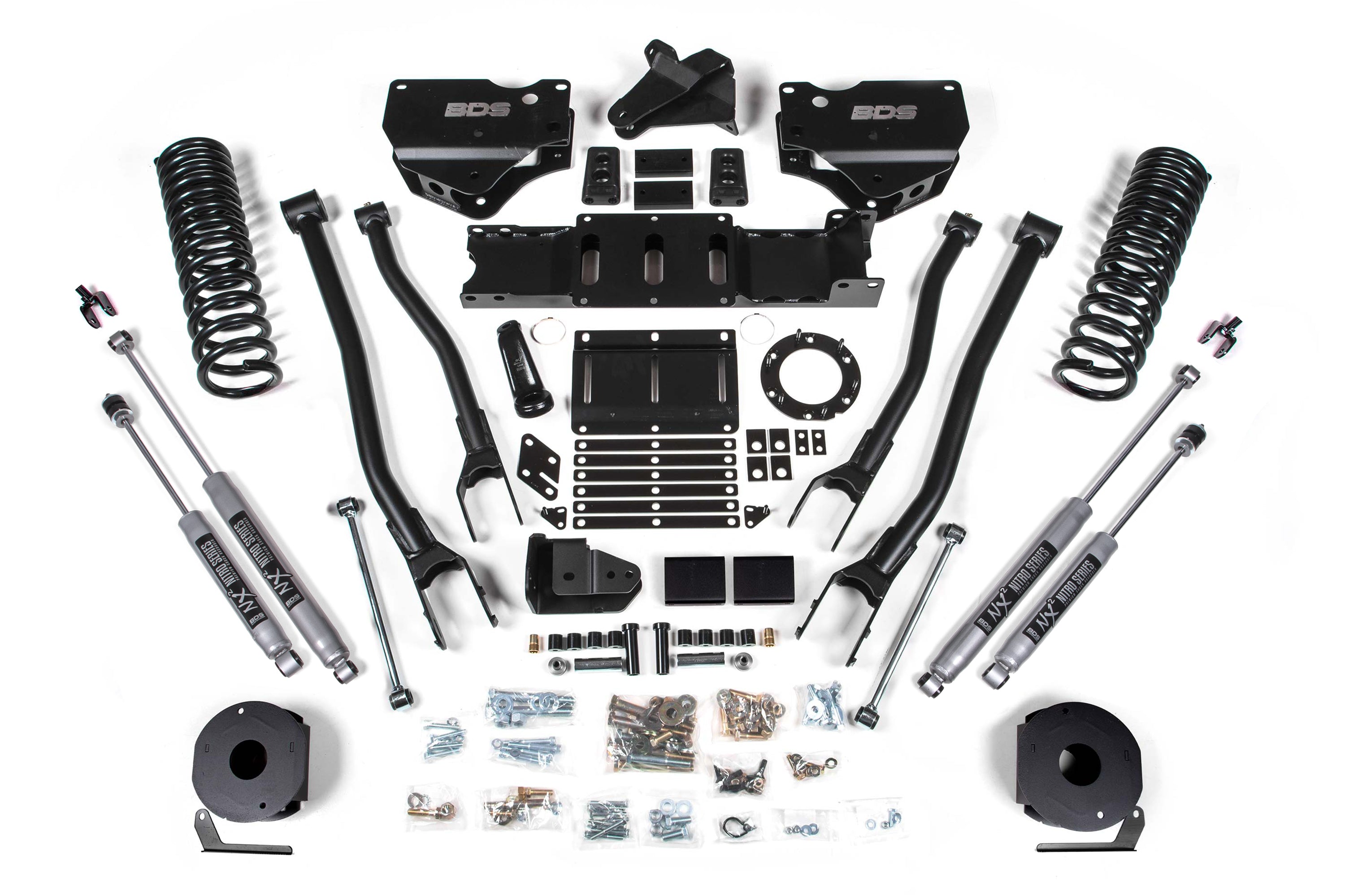 5.5 Inch Lift Kit w/ 4-Link | Ram 2500 w/ Rear Air Ride (19-24) 4WD | Gas - NX2 Nitro Series