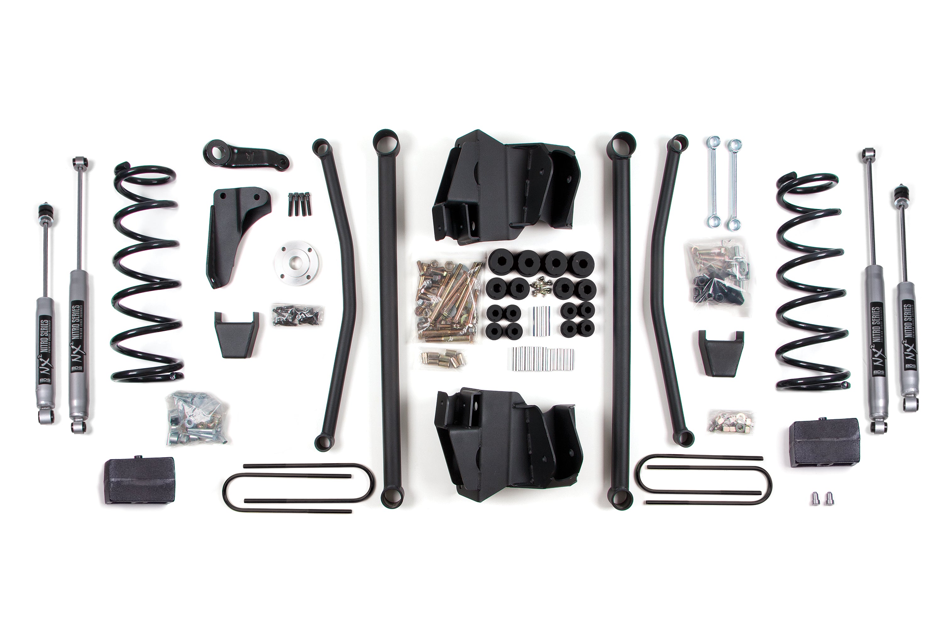 8 Inch Lift Kit | Long Arm | Dodge Ram 2500/3500 (2008) 4WD | Diesel - Leaf Springs with 4 Inch Axle / NX2 Nitro Series / Manual