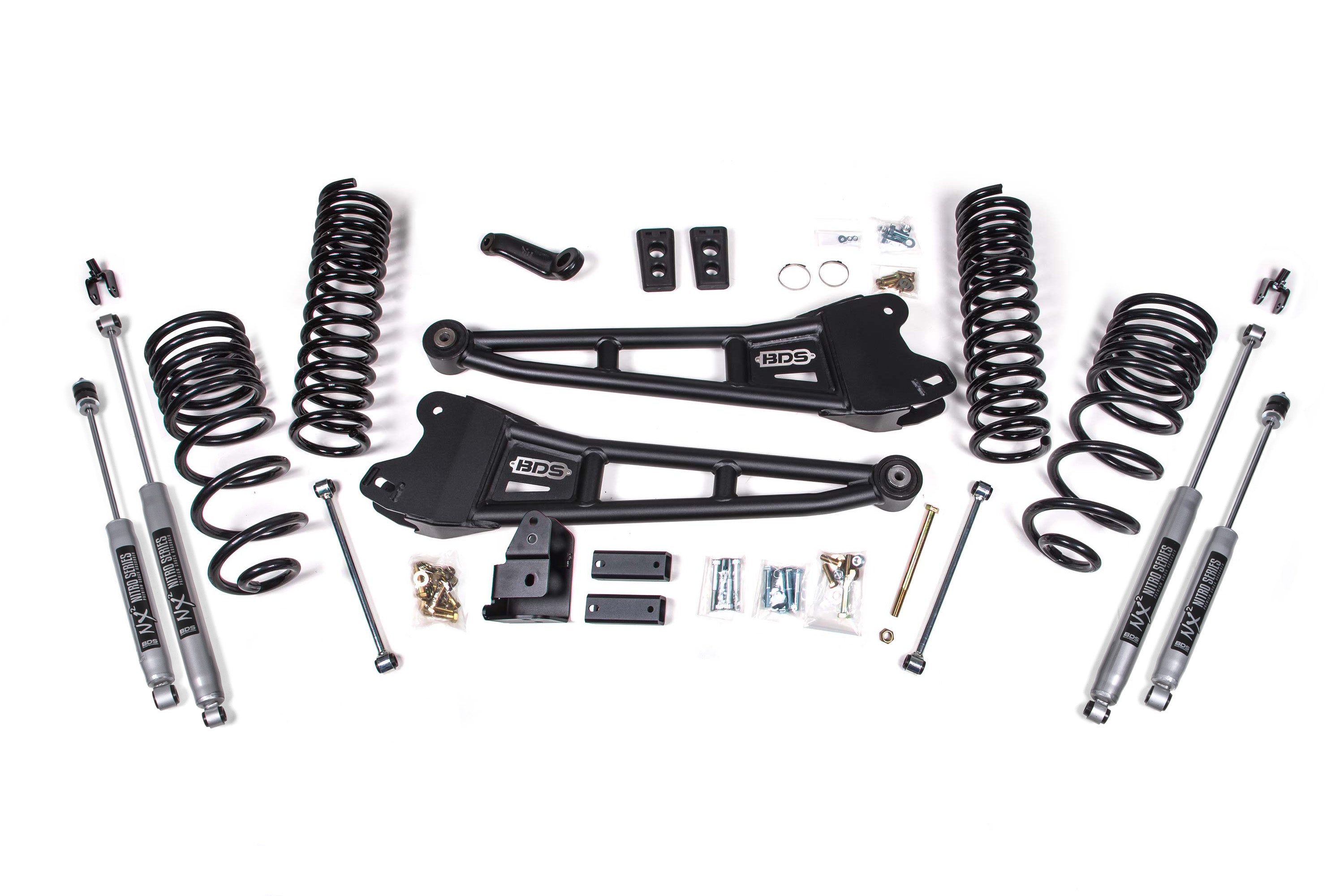 4 Inch Lift Kit w/ Radius Arm | Ram 2500 (14-18) 4WD | Diesel - NX2 Nitro Series