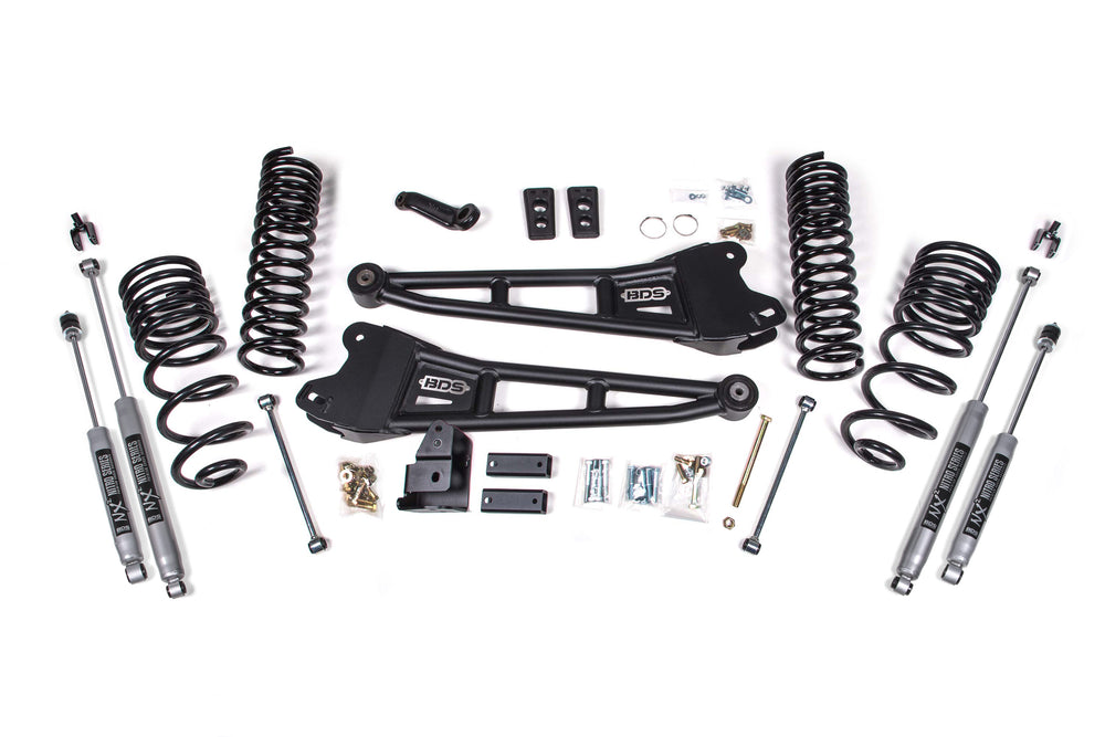 4 Inch Lift Kit w/ Radius Arm | Ram 2500 (14-18) 4WD | Gas - FOX 2.0 Performance Series