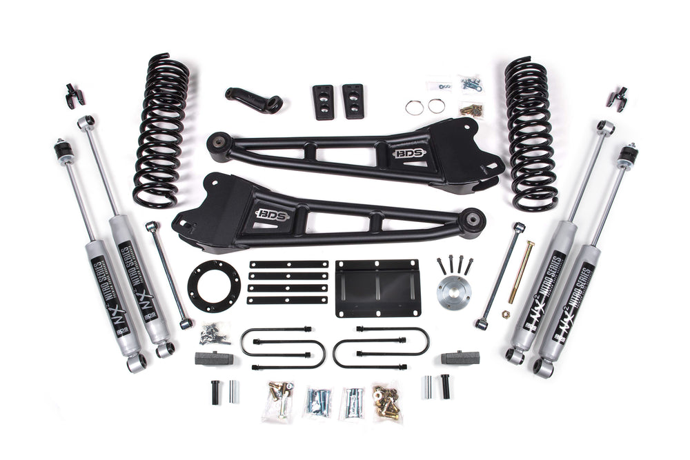 6 Inch Lift Kit w/ Radius Arm | Ram 3500 (13-18) 4WD | Diesel - 5 Inch Block Kit / 6 Bolt / NX2 Nitro Series