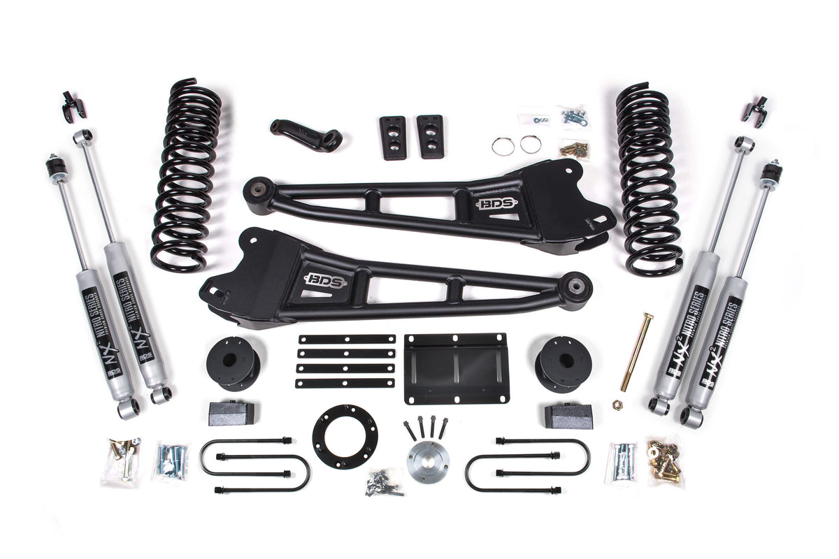 5.5 Inch Lift Kit w/ Radius Arm | Ram 3500 w/ Rear Air Ride (13-18) 4WD | Gas - NX2 Nitro Series