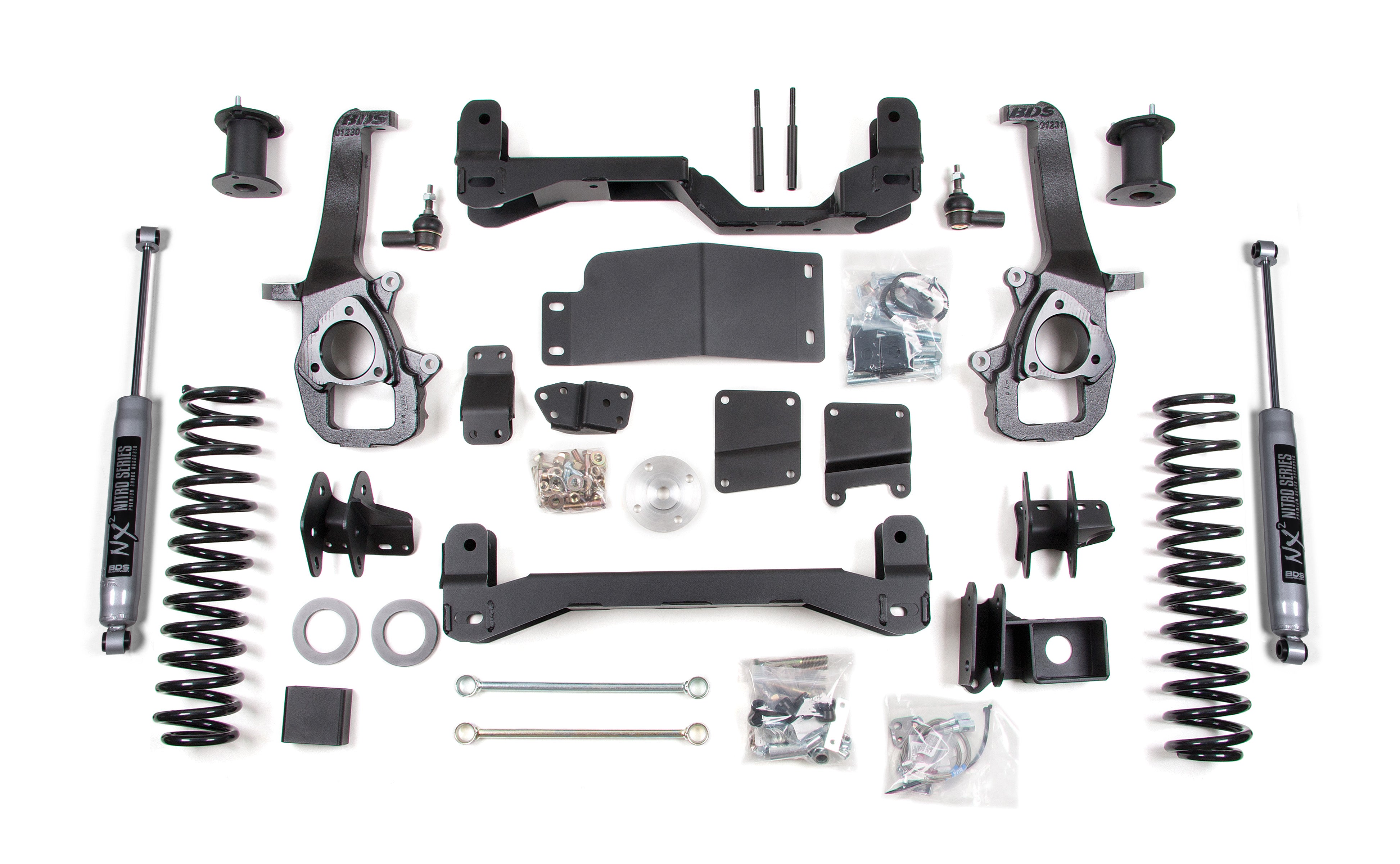 4 Inch Lift Kit | Dodge Ram 1500 (2012) 4WD - 3 Inch Coil Springs / NX2 Nitro Series