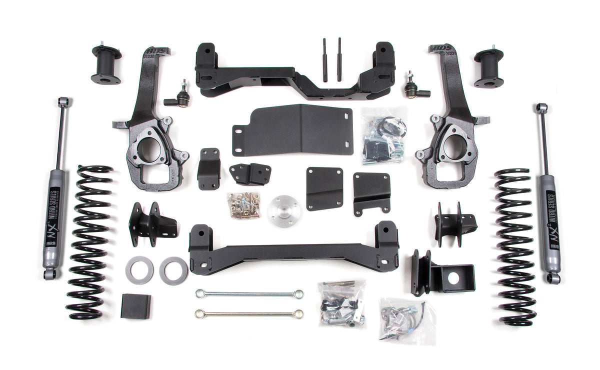 4 Inch Lift Kit | Dodge Ram 1500 (2012) 4WD - 3 Inch Coil Springs / NX2 Nitro Series