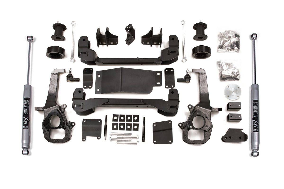 4 Inch Lift Kit | Ram 1500 (13-18) 4WD - 2 Inch Coil Spacer / NX2 Nitro Series