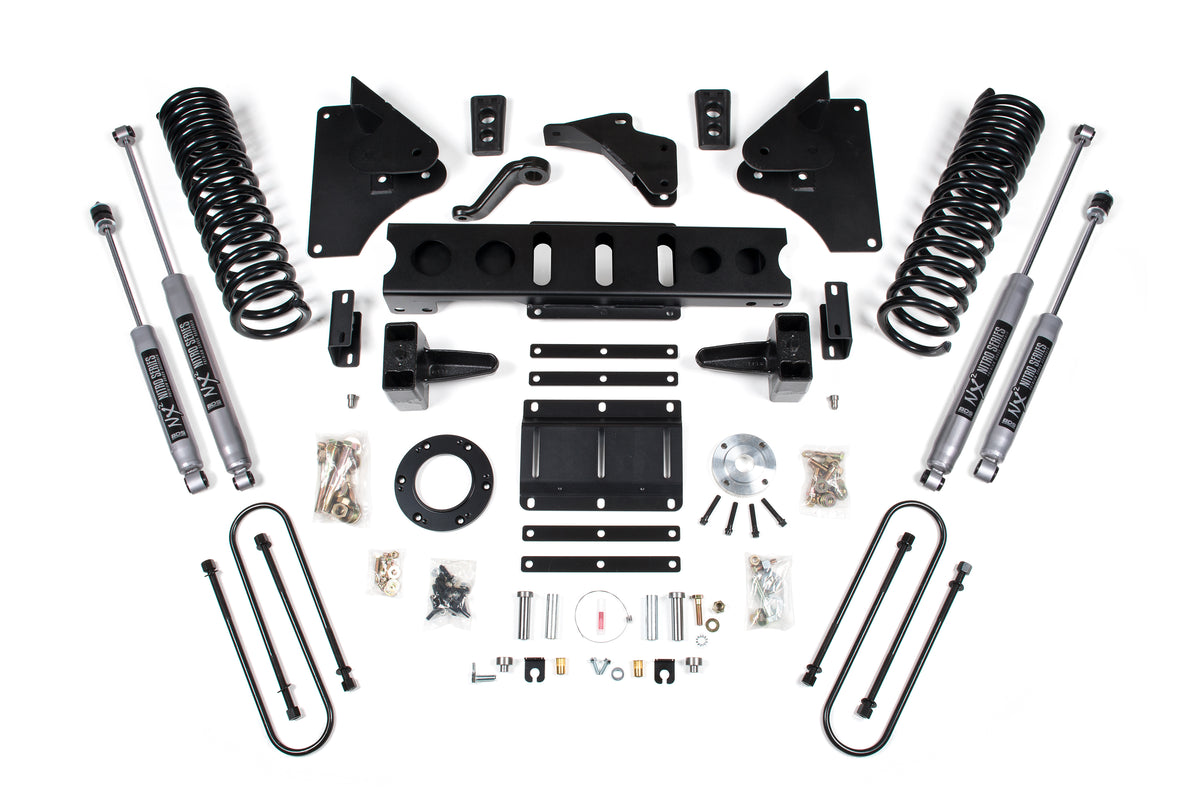 6 Inch Lift Kit | Ram 3500 (13-18) 4WD | Diesel - 4 Inch Block Kit / 8 Bolt / NX2 Nitro Series