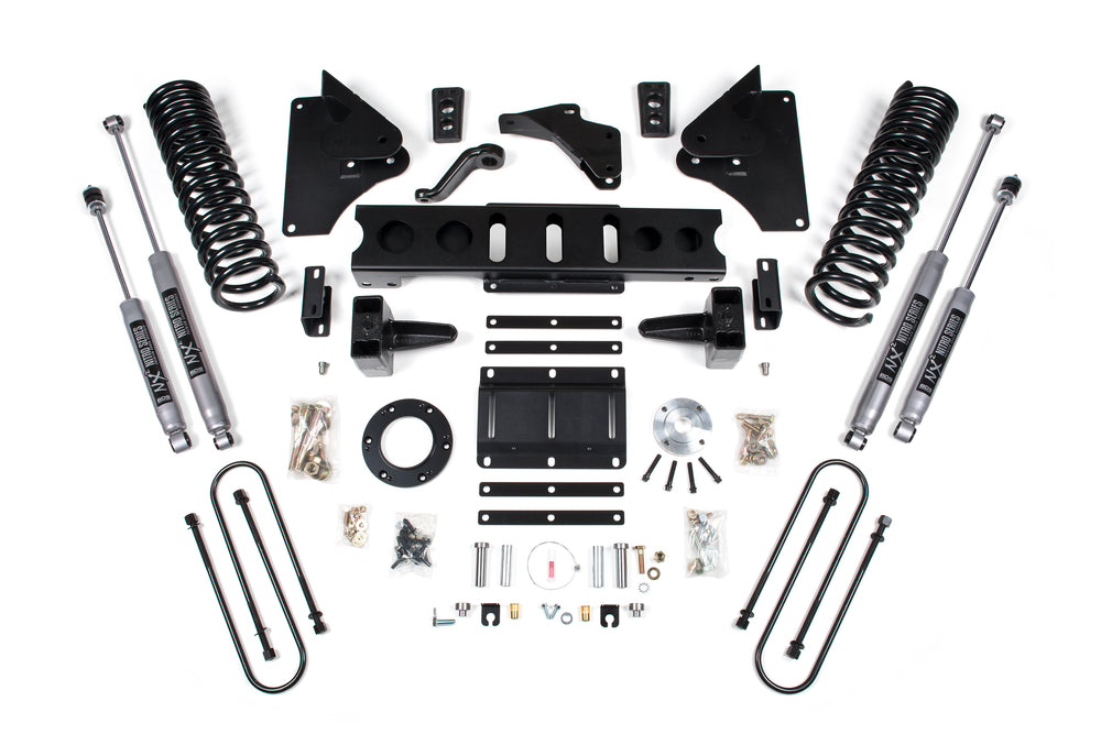 6 Inch Lift Kit | Ram 3500 (13-18) 4WD | Diesel - 5 Inch Block Kit / 8 Bolt / NX2 Nitro Series