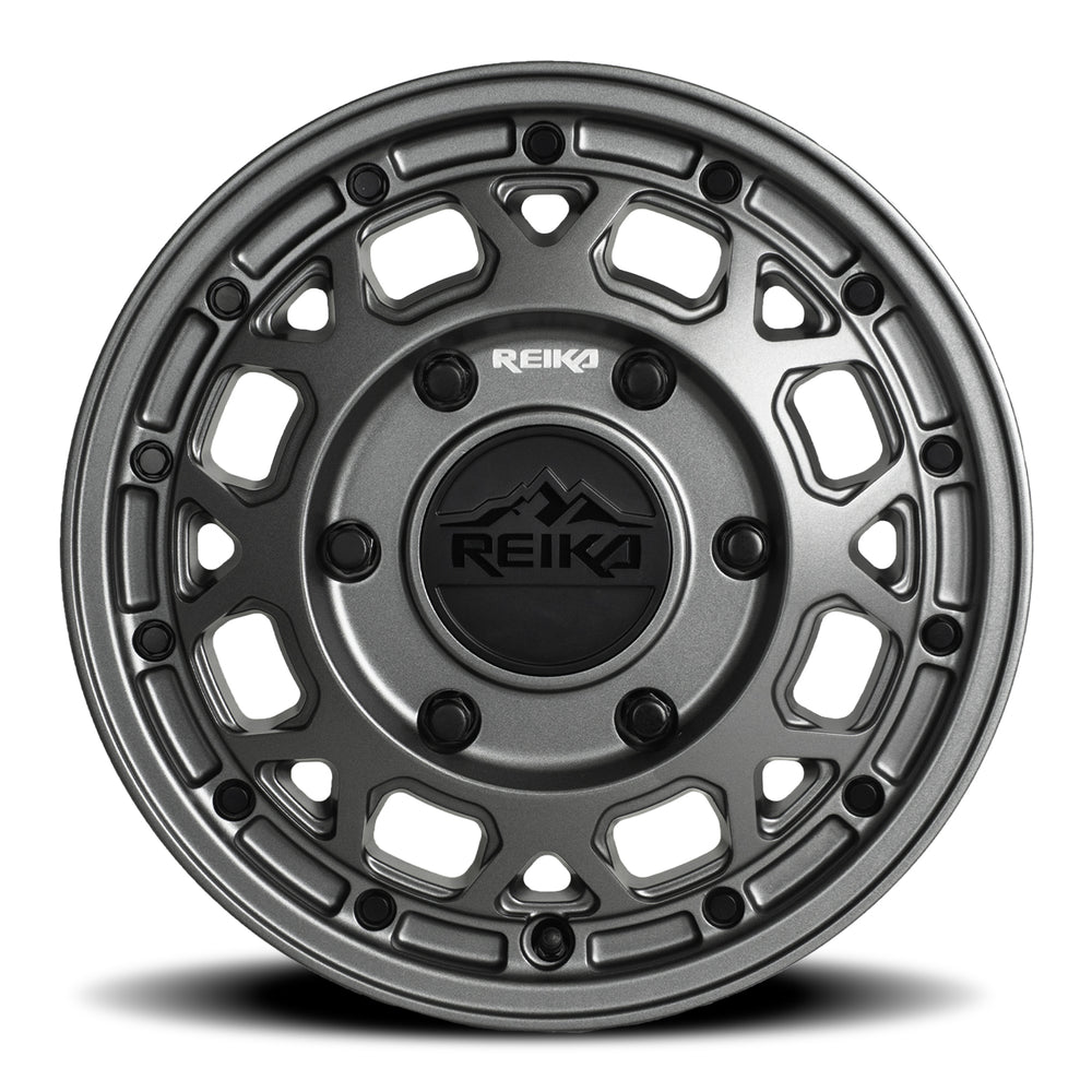 Reika R45V Marauder wheel in Satin Gunmetal – face view