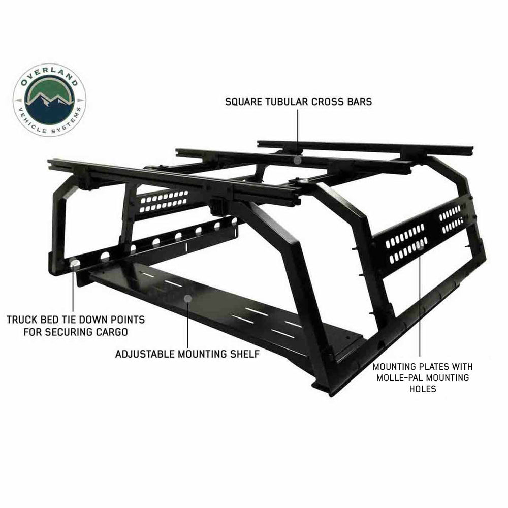 Discovery Rack with Side Cargo Plates, With Front Cargo Tray Full Size 3 Quarter