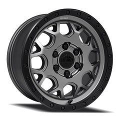 Reika R45 Marauder wheel in Gunmetal Grey / Satin Black Ring