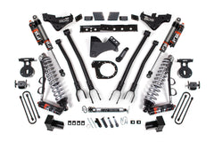7 Inch Lift Kit w/ 4-Link | FOX 2.5 Performance Elite Coilover Conversion | Ford F250/F350 Super Duty (23-26) 4WD | Diesel - Leaf Springs