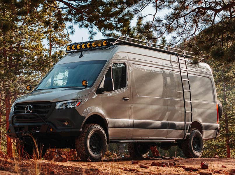 Sprinter Van Side Ladder | Wheel Wrap