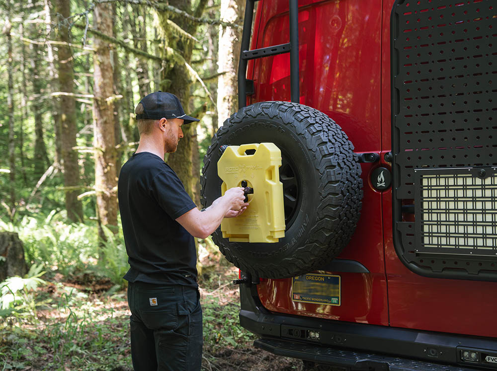Tire Carrier Rotopax Adapter