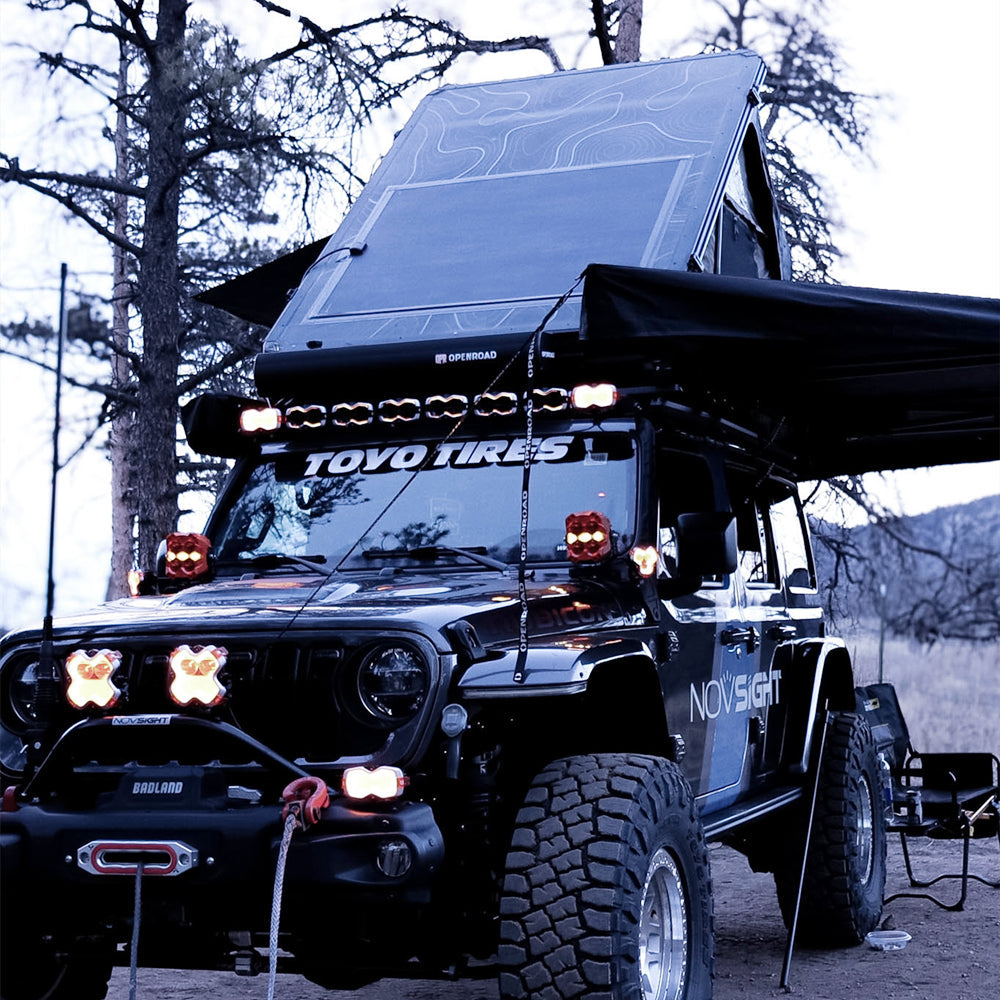 Lensun 240W 12V Black Flexible Solar Panel for Roof Tent