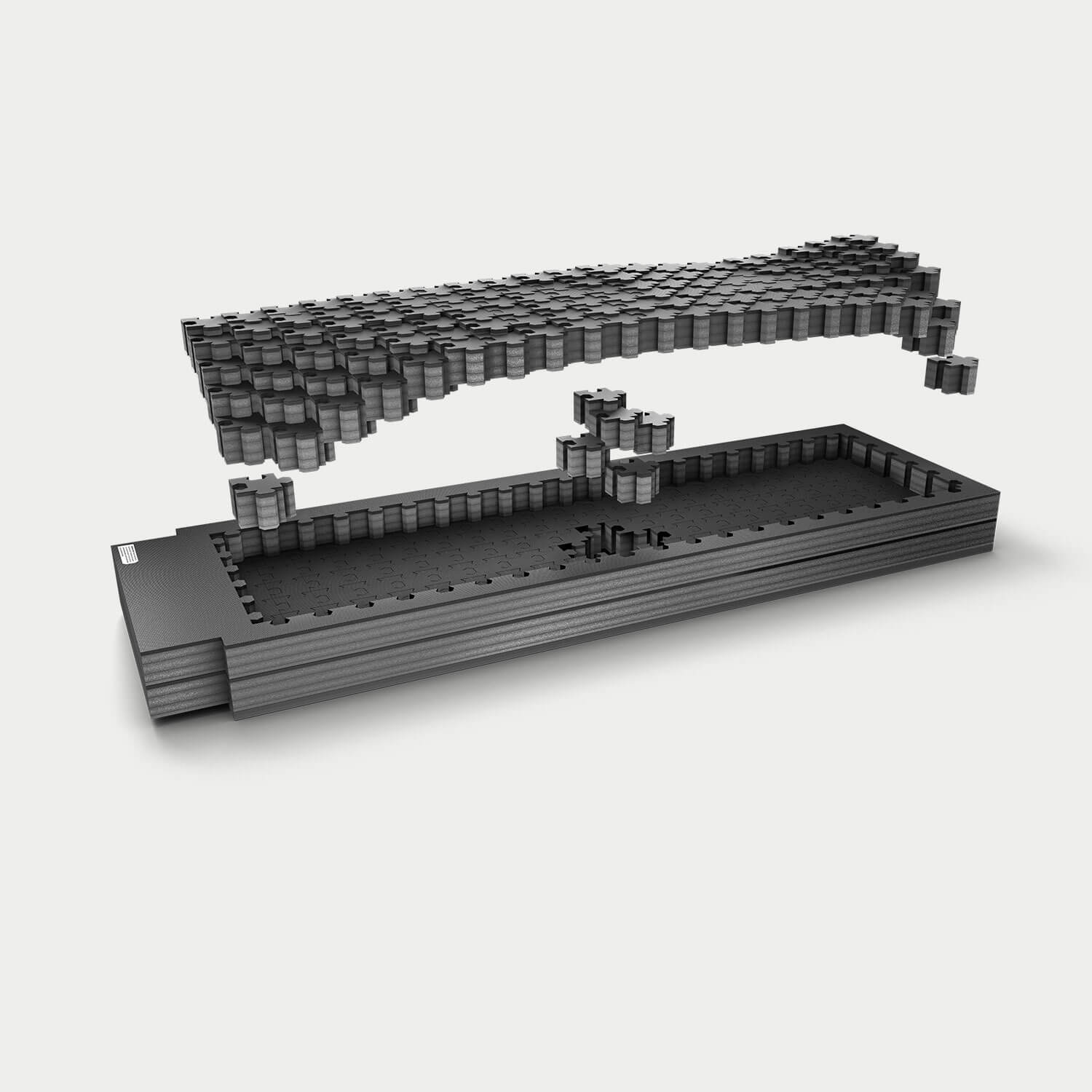 [A0151-PZFM-VXST] Piecekeeper PuzzleFoam for a full-size, short bed truck.
